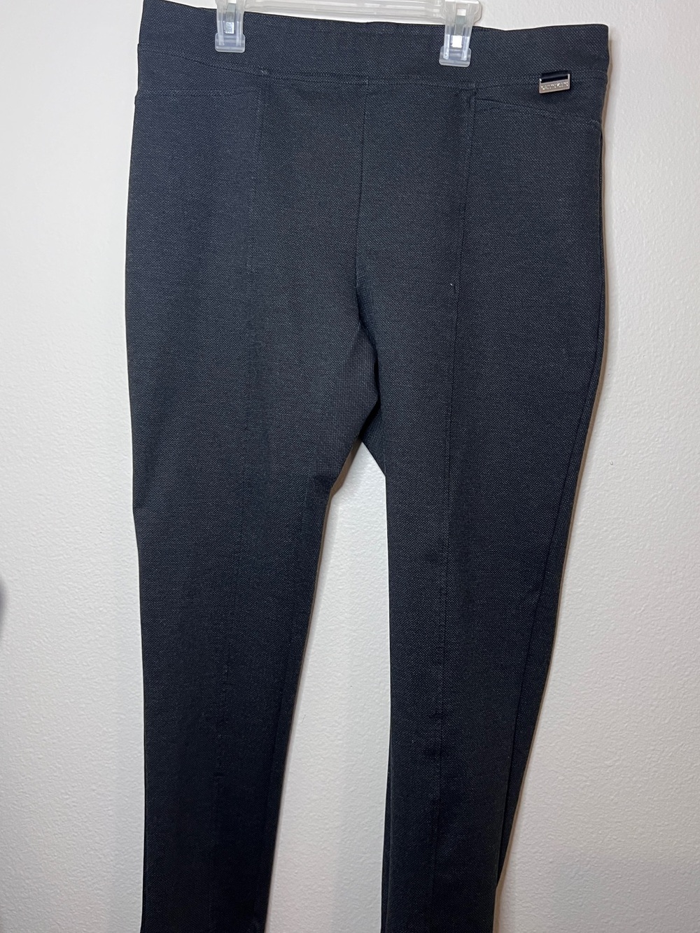 Calvin Klein Black Ponte Skinny Pants Size L